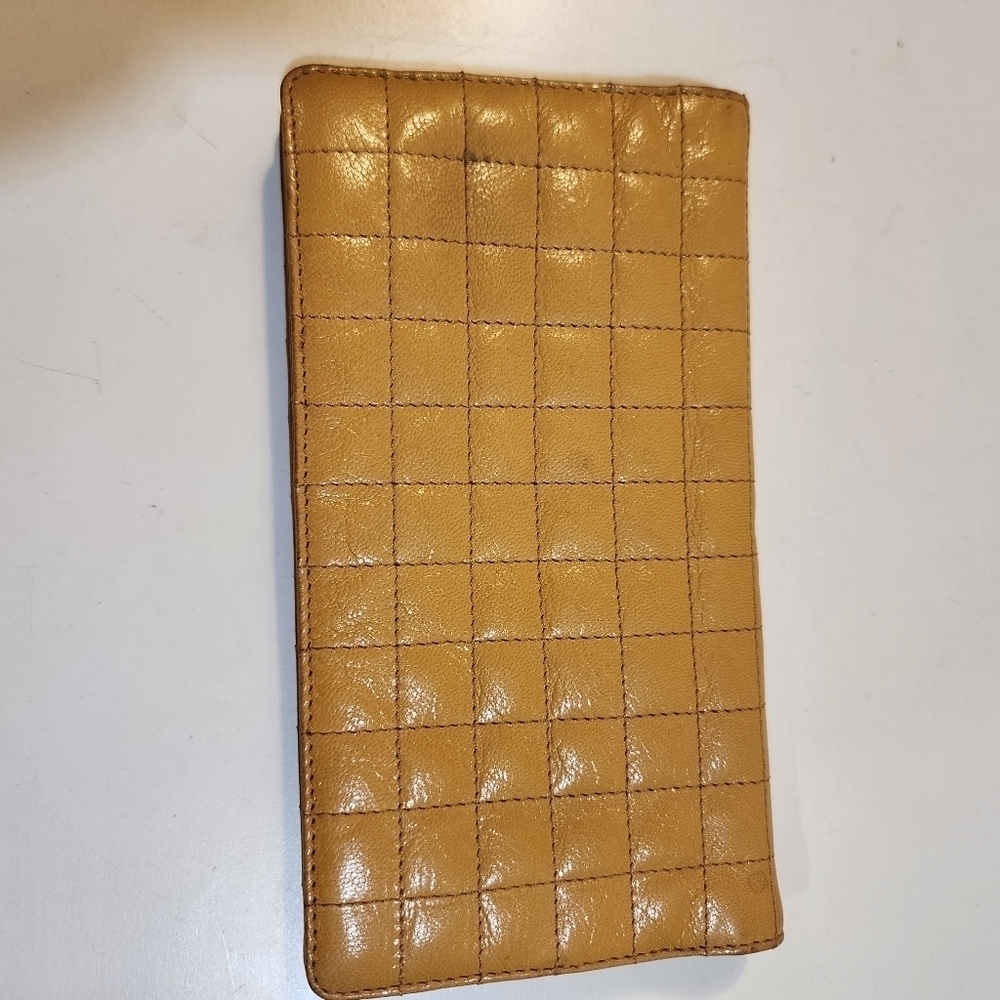 TUSK Yellow mustard leather wallet - Picture 6 of 15